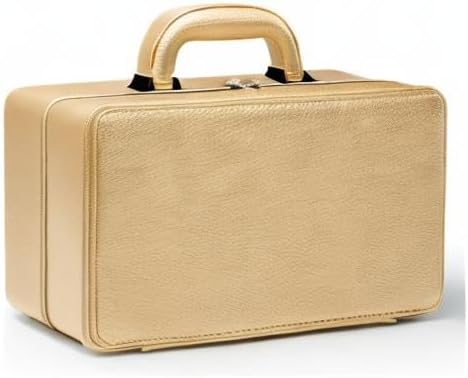 Oirlv Gold Leather Jewelry Box Handmade Travel Jewelry Organizer Storage Case...