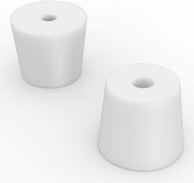 Labasics 5-Pack 7# Single-Hole Silicone Stoppers, Durable and Reusable Silicone - Image 4