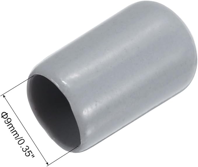 uxcell 20pcs Rubber End Caps 9mm ID Vinyl PVC Round Tube Bolt Cap Cover Screw - Image 3