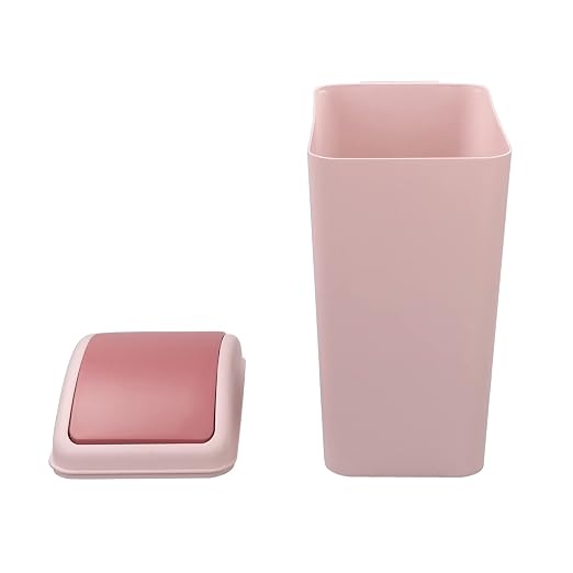 4.5 Gallon Pink Plastic Waste Can, Kitchen Garbage Can - Image 4