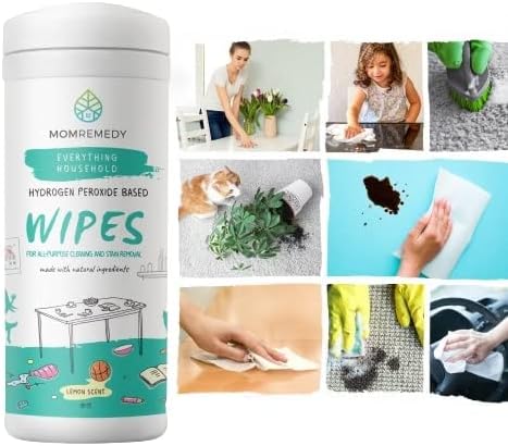 MOMREMEDY Hydrogen Peroxide Cleaning Wipes | All Purpose Cleaner and Stain - Image 5