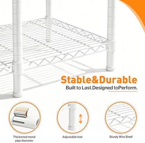 Raybee Clothes Rack with Cover, Portable Closet 1200LBS Adjustable Shelves