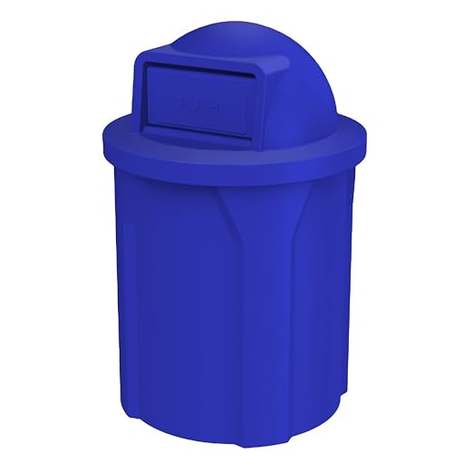 42 Gallon Round100% Recycled Plastic Heavy Duty Outdoo Trash Can by SturdyEssentials