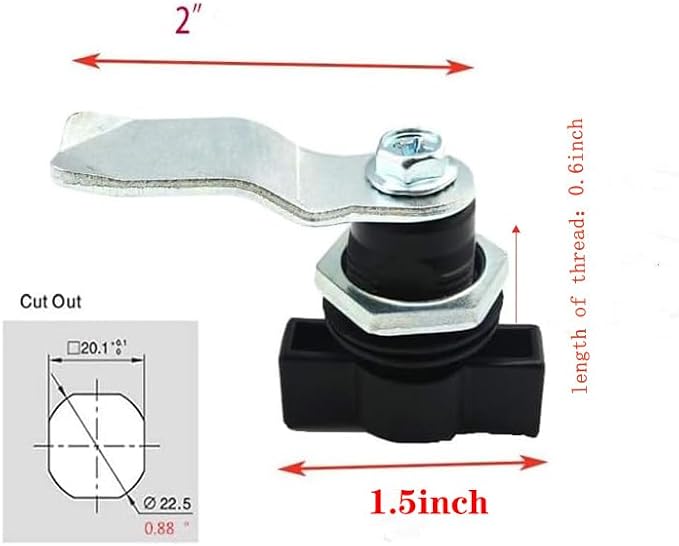 WJSKDQ 4pcs Thumb Operated Offset Cam Lock Thumb Cam Lock - Image 5