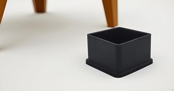 Flyshop Heavy Duty Non-Slip Rubber Leg Tips Floor Protectors Square Chair Leg - Image 3