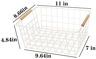 LeleCAT white wire baskets for organizing - Image 2