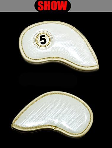 HISTAR 10pcs Crystal Pu Leather Golf Iron Head Covers Set Iron Club Headcover - Image 5