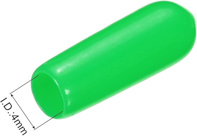 uxcell 20pcs Rubber End Caps 4mm ID Vinyl PVC Round Tube Bolt Cap Cover Screw - Image 3