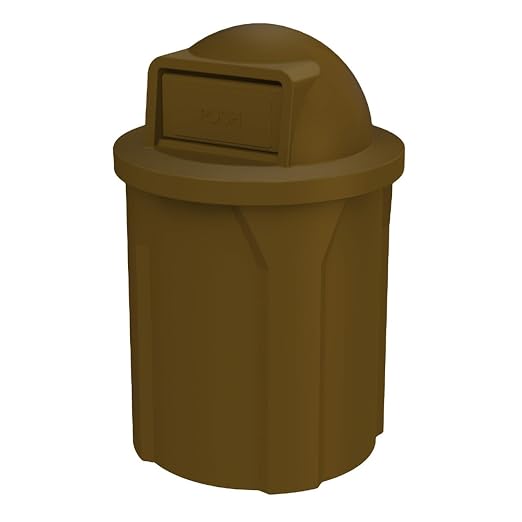 42 Gallon Round 100% Recycled Plastic Heavy-Duty Commercial Outdoor and Indoor by SturdyEssentials