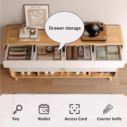 6 Tier Wooden Shoe Cabinet,Storage Cabinet with Drawers Narrow Shoe Cabinet S...
