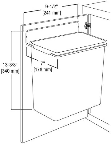 Knape & Vogt KV Door Mounted Waste Bin - Image 3