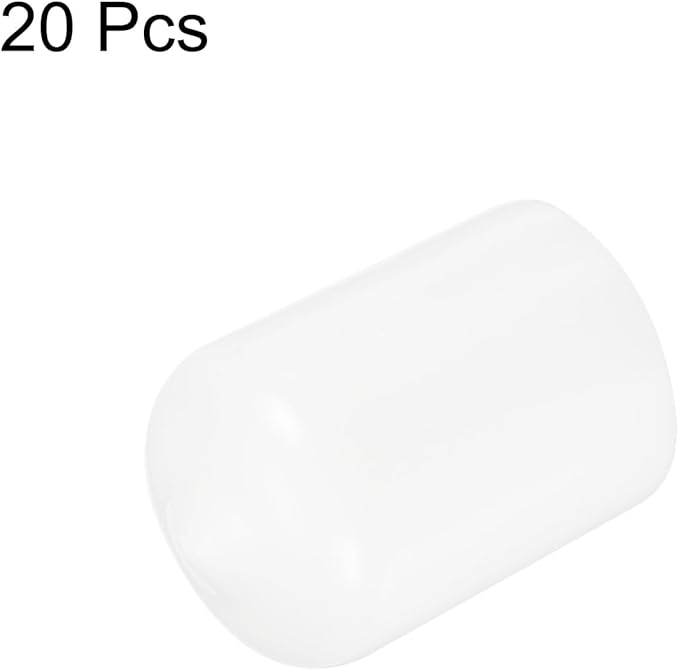 uxcell 20pcs Rubber End Caps 15.5mm ID Vinyl Round Tube Bolt Cap Cover Thread - Image 2