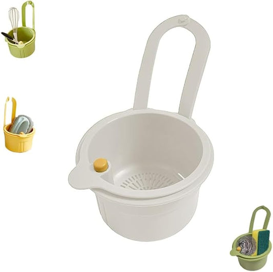 Sink Strainer Basket, Hanging Kitchen Sink Strainer Basket, Press to Dump by Unknown