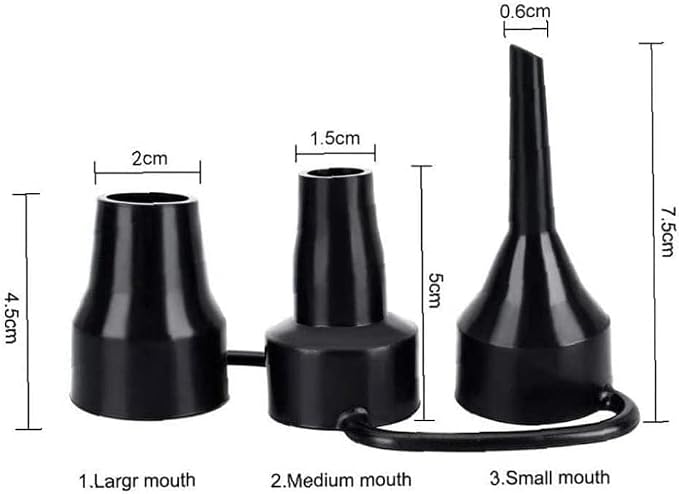 2pcs 3 Sizes Inflatable Pump Nozzles Head, Air Pump Replacement Nozzles - Image 2
