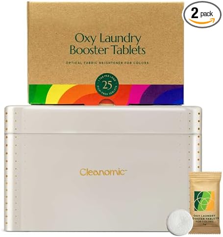 Cleanomic Oxy Booster Tablets and Tablet Tin Bundle by Cleanomic