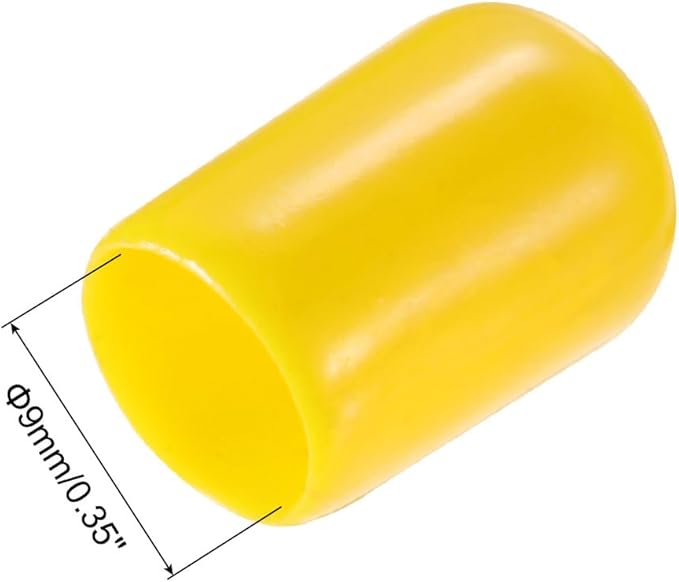uxcell 20pcs Rubber End Caps 9mm ID Vinyl PVC Round Tube Bolt Cap Cover Screw - Image 3