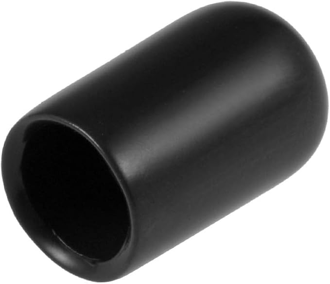 uxcell 20pcs Rubber End Caps 7mm ID Vinyl Round Tube Bolt Cap Cover Thread by uxcell