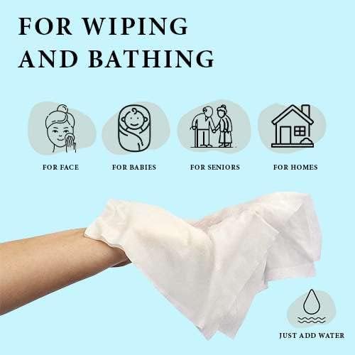 Disposable Dry Wipes, 50 Pack – Ultra Soft Non-Moistened Cleansing Cloths - Image 4