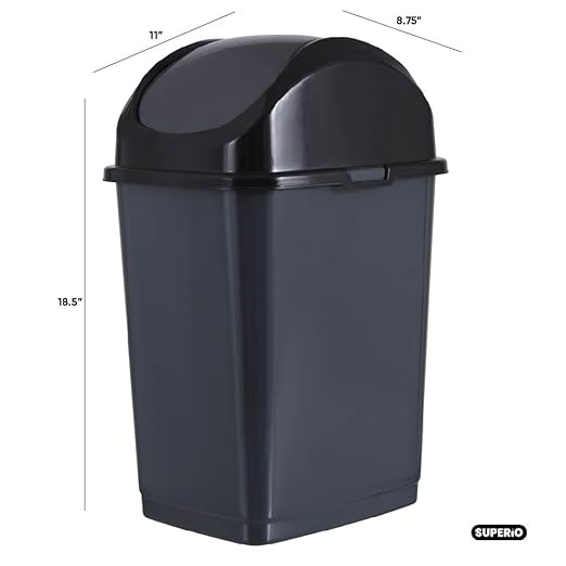 Superio Trash Can for Dorm Room - Image 2