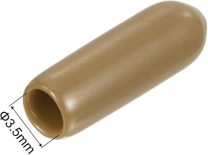 uxcell 20pcs Rubber End Caps 3.5mm ID Vinyl PVC Round Tube Bolt Cap Cover Screw - Image 3