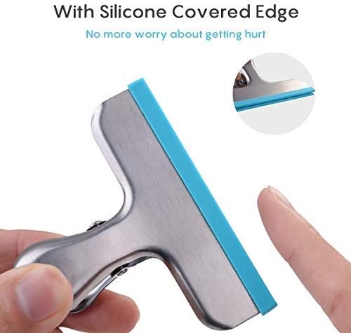 HOUSE AGAIN 12 Pack 3 Sizes Stainless Steel Chip Bag Clips Covered - Image 3