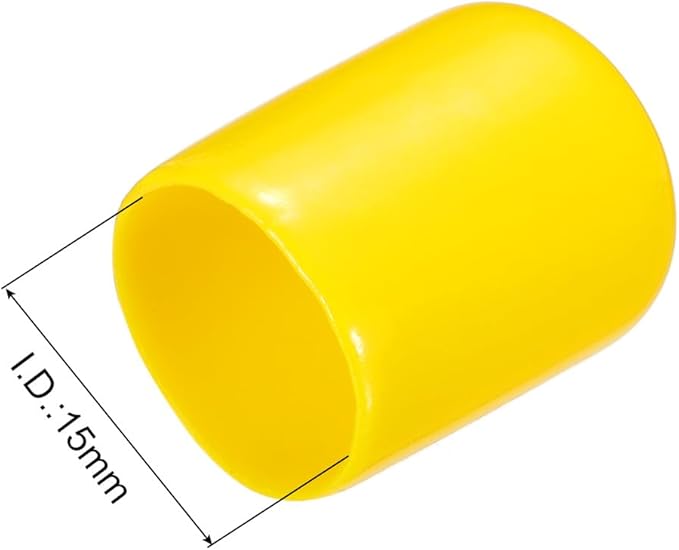 uxcell 20pcs Rubber End Caps 15mm ID Vinyl PVC Round Tube Bolt Cap Cover Screw - Image 3