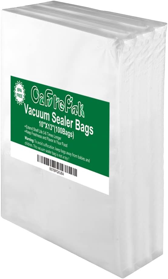 O2frepak 100 Plus Quart 10" x 13" Vacuum Sealer Bags by O2frepak