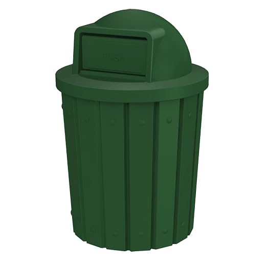 42 Gallon Slatted Circle 100% Recycled Plastic Commercial Outdoor and Indoor by SturdyEssentials