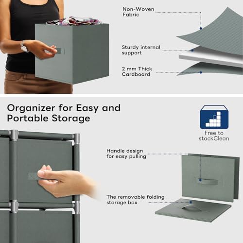 Mavivegue 9 Cube Storage Organizer, Closet Organizers and Storage, Cube Stora...