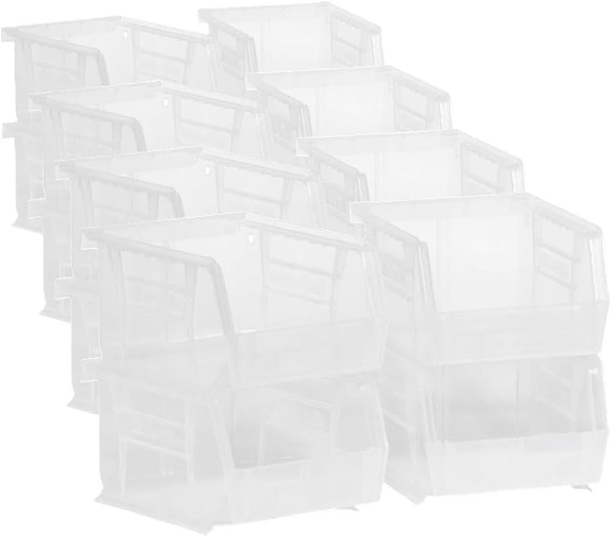 Akro-Mils 30210 AkroBins Plastic Storage Bins,Space-Saving Stackable Bins for...