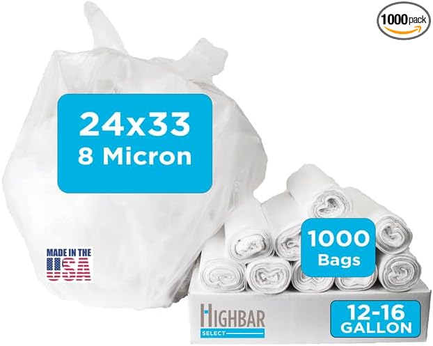 16 Gallon Trash Bags by HighBarTrashLiners