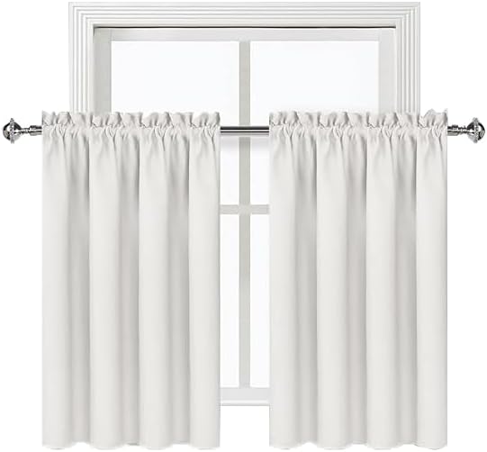DWCN Short Ivory Blackout Curtains - Image 9