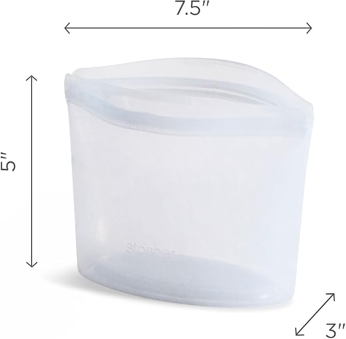 Stasher Premium Silicone Reusable Food Storage Bowl, Sous Vide, Dishwasher - Image 5