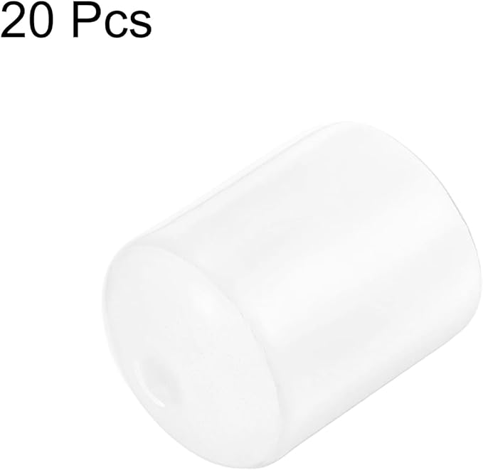 uxcell 20pcs Rubber End Caps Protective Caps 26mm ID Vinyl PVC Round Tube Bolt - Image 2