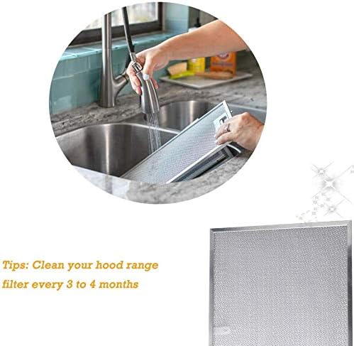 Wadoy BPS1FA36 Range Hood Filter 11-3/4" X 17-1/4" X 3/8", 2 Pack Aluminum Mesh - Image 7