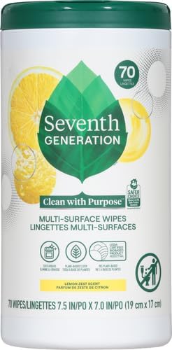 Seventh Generation Multi-Surface Cleaning Wipes, Lemon Zest Scent, Cuts Grease - Image 2