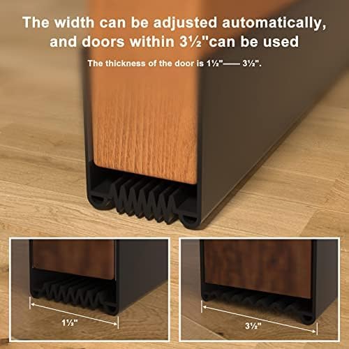 Door Draft Stopper, 39” Length Cuttable Weather Stripping Door Seal, Strong - Image 4