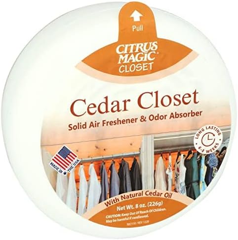 Citrus Magic For Closets Odor Absorbing Solid Air Freshener, Cedar Closet - Image 2