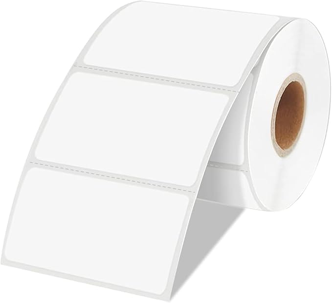2×3 Inch White Removable Thermal Labels, Waterproof Thermal Label, 300 Sheets by Yeachlaing