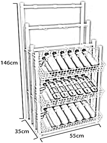 Clothes Rail Garment Rack 3 Tiers Metal Umbrella Storage Stand, Iron Floor-St...