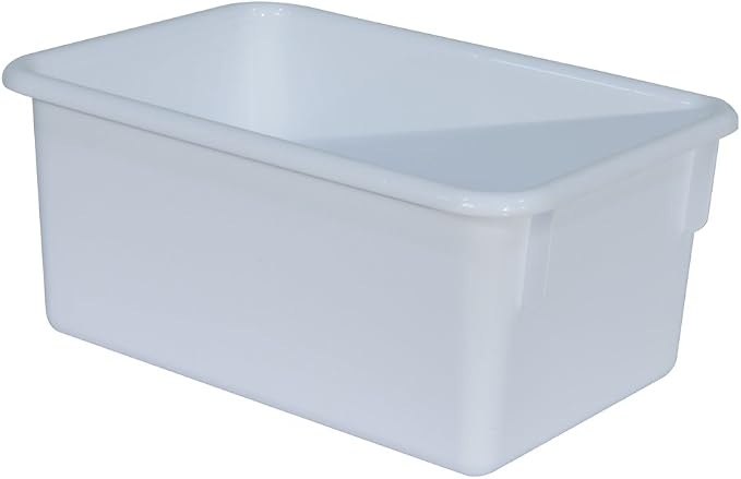 Wood Designs Cubby Storage Bin, Heavy Duty Plastic Containers - Image 2