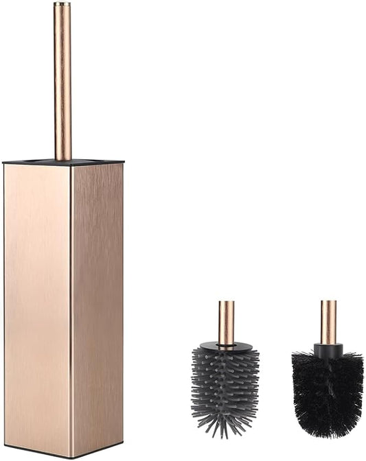 BGL Standing Toilet Brush and Holder Rose Gold Aluminium Toilet Bowl Cleaner by BGL
