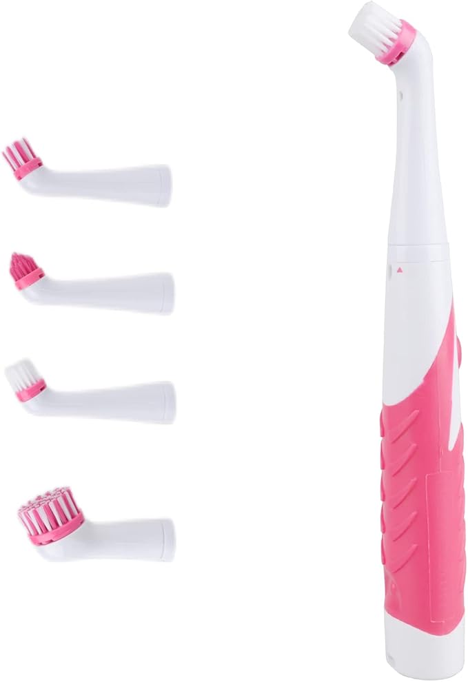 Electric Brush with 4-in-1 Multiple Brush Heads, Cordless Motorized Cleaning by Unknown