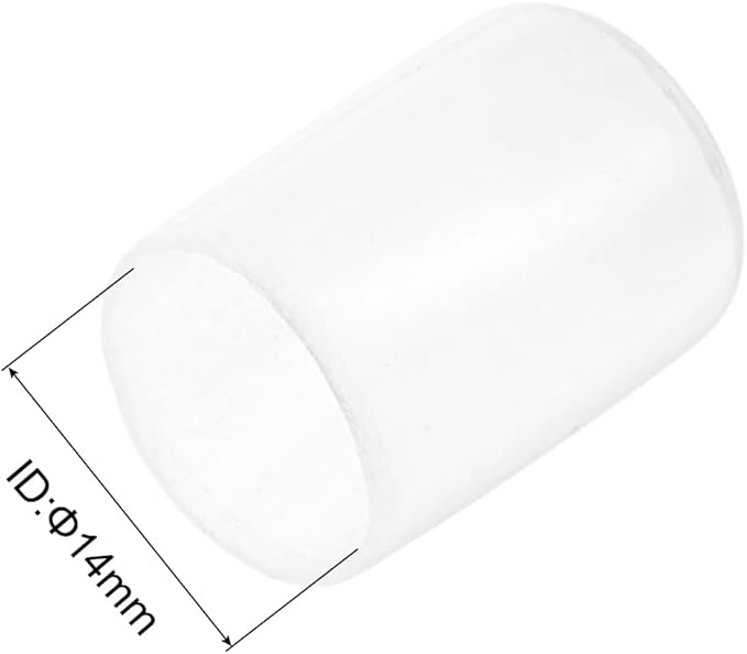 uxcell 20pcs Rubber End Caps Protective Caps 14mm ID Vinyl PVC Round Tube Bolt - Image 3