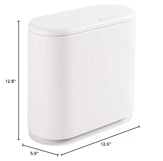 IEEK 12 Liter Rectangular Plastic Trash Can - Image 6