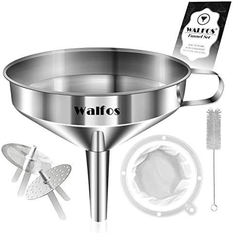 Stainless Steel Funnel, Walfos Kitchen Funnel - Image 4