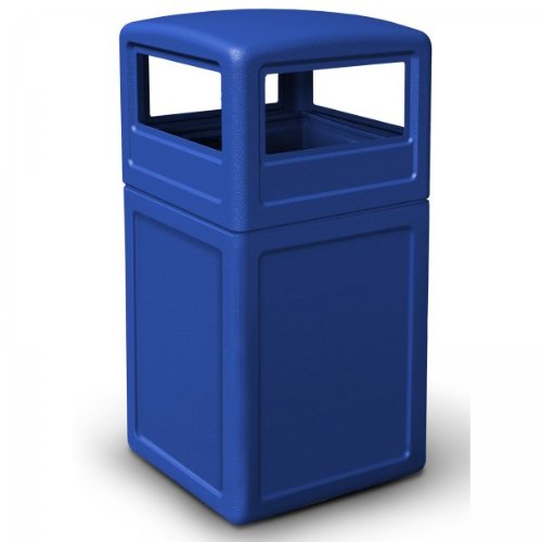 Commercial Zone-73290499 PolyTec 42 Gallon Square Waste Container by CommercialZone
