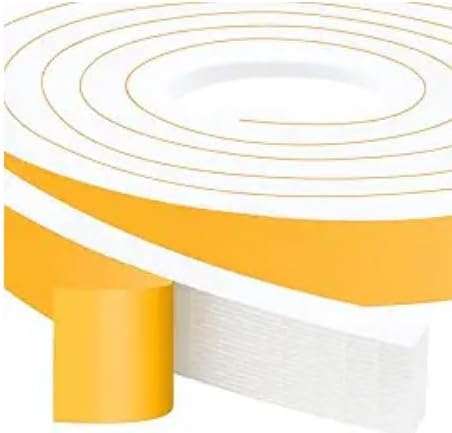 Upgraded Strong Adhesive Foam Weather Stripping Door Seal Insulation Tape by Trisiki