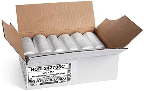 Aluf Plastics High Density Trash Bags, 12 Gallon, 8 Micron, - Image 2