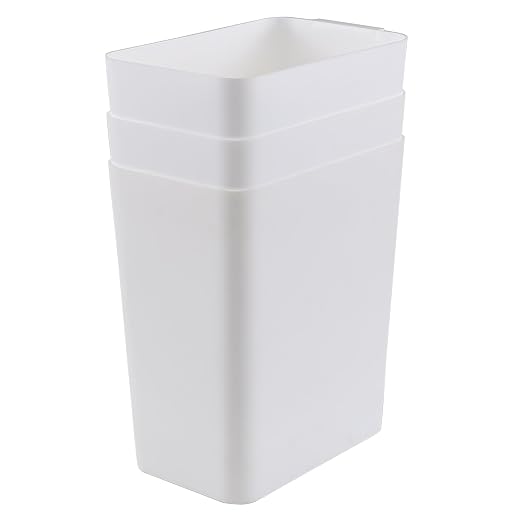 Xyskin 3 Pack Plastic Trash Wastebasket, Garbage Cans, Deskside Garbage Bin - Image 4